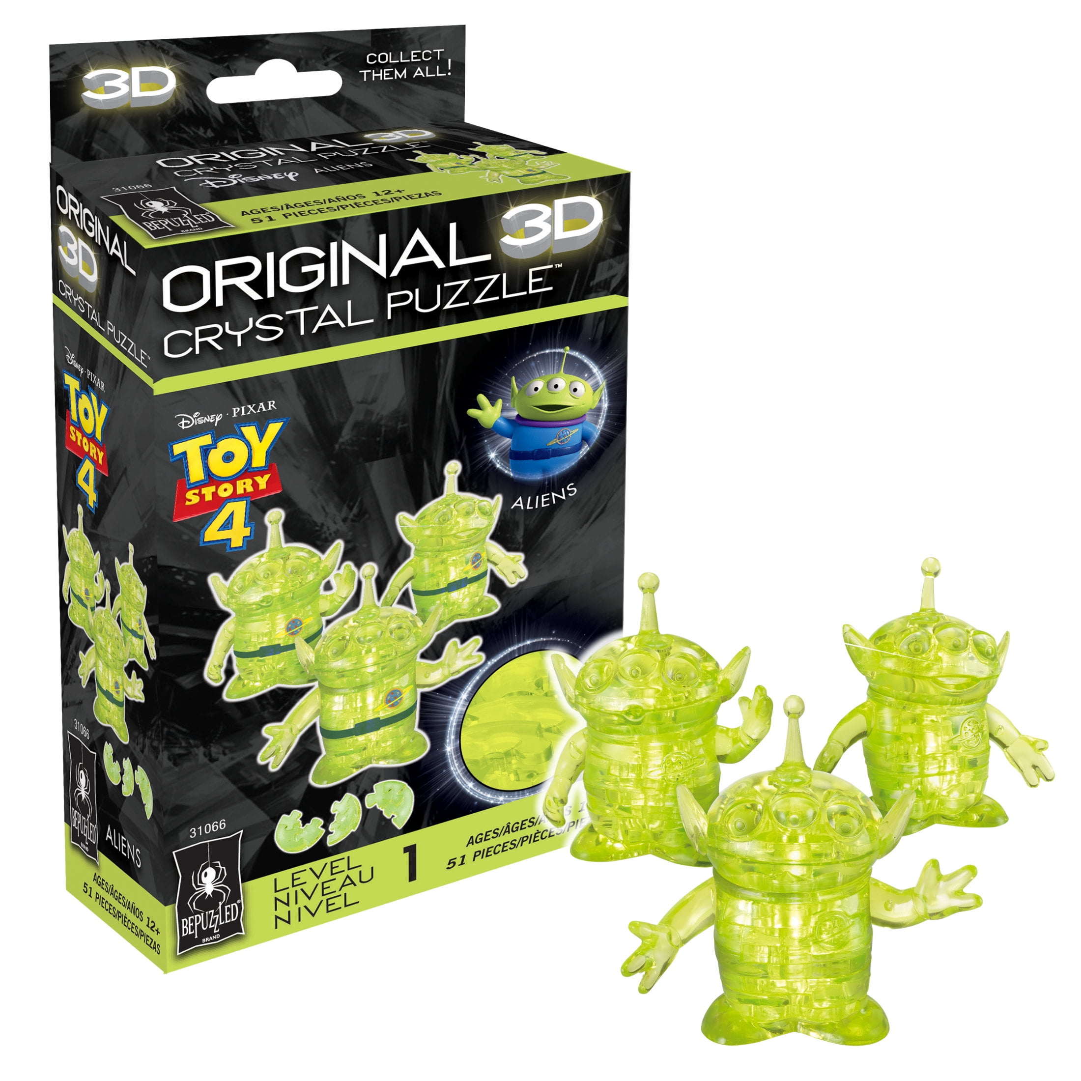 Toy Story Aliens Original 3D Crystal Puzzle from BePuzzled, Ages