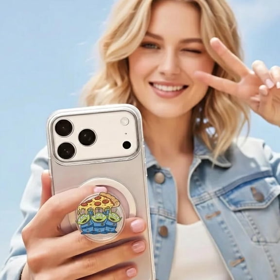 Toy Story Aliens Pizza Planet , Pixar Toy Story Green Aliens Phone Grip, Alien Fan Gift, Toy Story Characters Phone Grip URENPG23