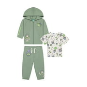 DISNEY PIXAR TOY STORY Mickey Mouse Baby Boy 3 Piece Fleece Jogger Set, Sizes 0-24 Months