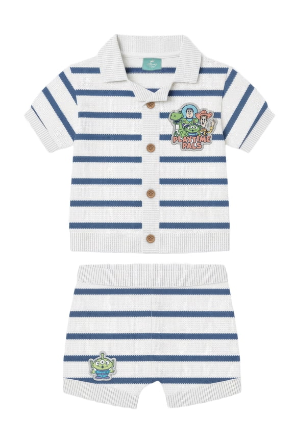 Toy Story Baby Boy Knit Short Set, Sizes 0/3 Months-24 Months