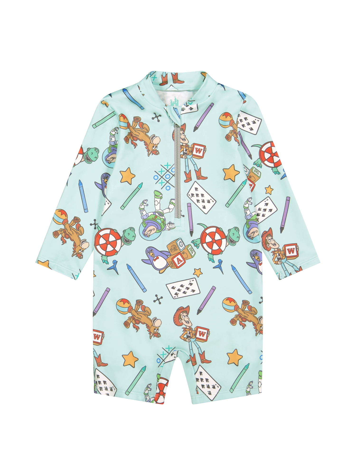 Character Baby Boy One- Piece Rash Guard Swimsuit, Sizes 0/3M- 24M