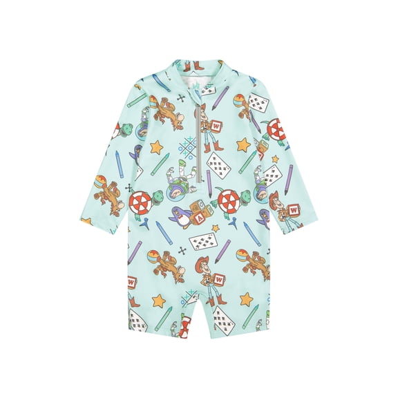 Character Baby Boy One- Piece Rash Guard Swimsuit, Sizes 0/3M- 24M