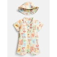 thumbnail image 1 of Toy Story Baby Boys' Print Cotton Romper and Bucket Hat Set, 2-Piece, Sizes 0/3M-24M, 1 of 7