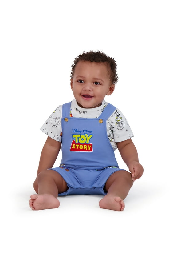 Toy Story Baby Boy Shortall Set, Sizes 0/3 Months-24 Months