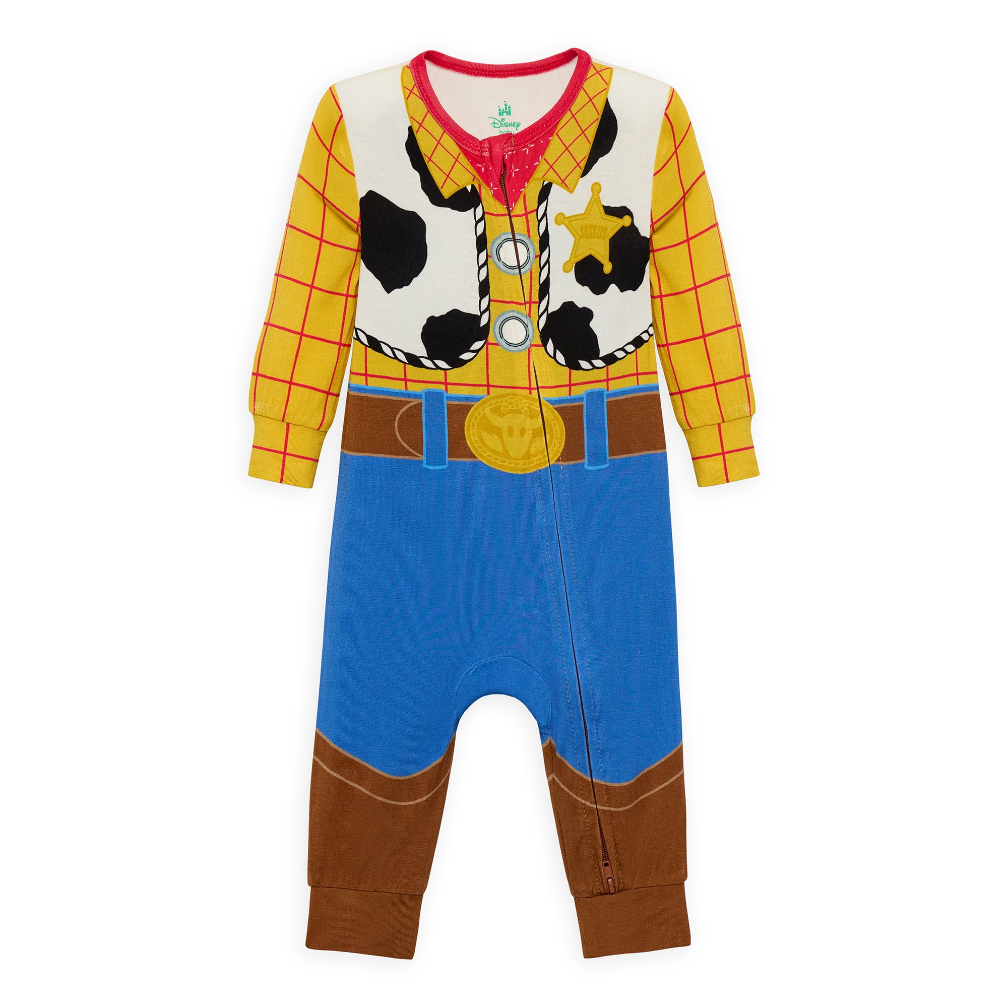 Toy Story Baby Boys Cozy and Comfortable Viscose Cosplay Coverall, Sizes 0/3M-24M