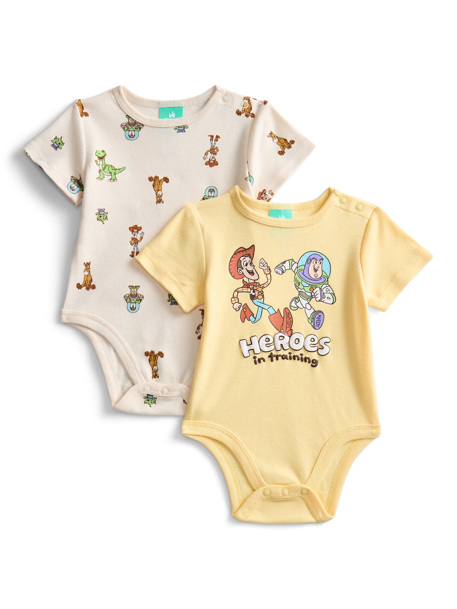 Toy Story Baby Boys or Girls Graphic One-Piece Bodysuits, 2-Pack, Sizes 0/3M-24M