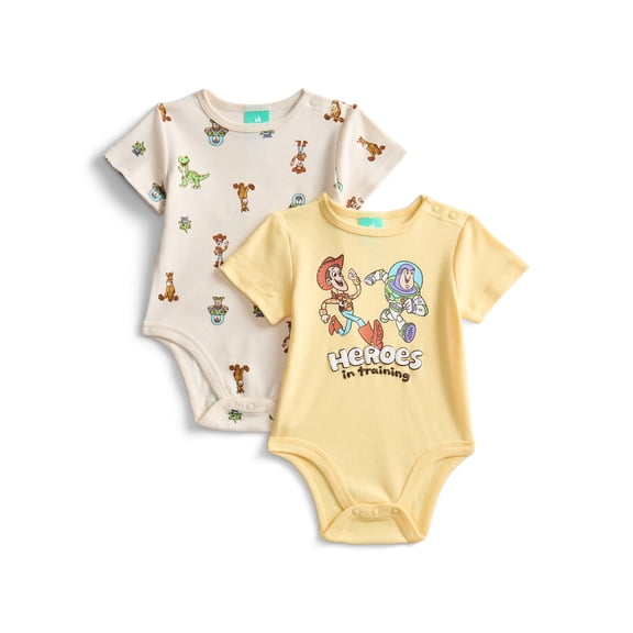 Toy Story Baby Boys or Girls Graphic One-Piece Bodysuits, 2-Pack, Sizes 0/3M-24M