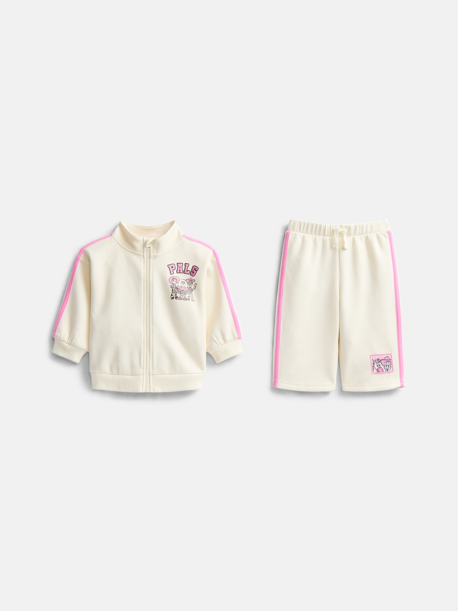 Pixar Toy Story Baby Girls Full Zip Tracksuit, 2-Piece, Sizes 0/3M-24M