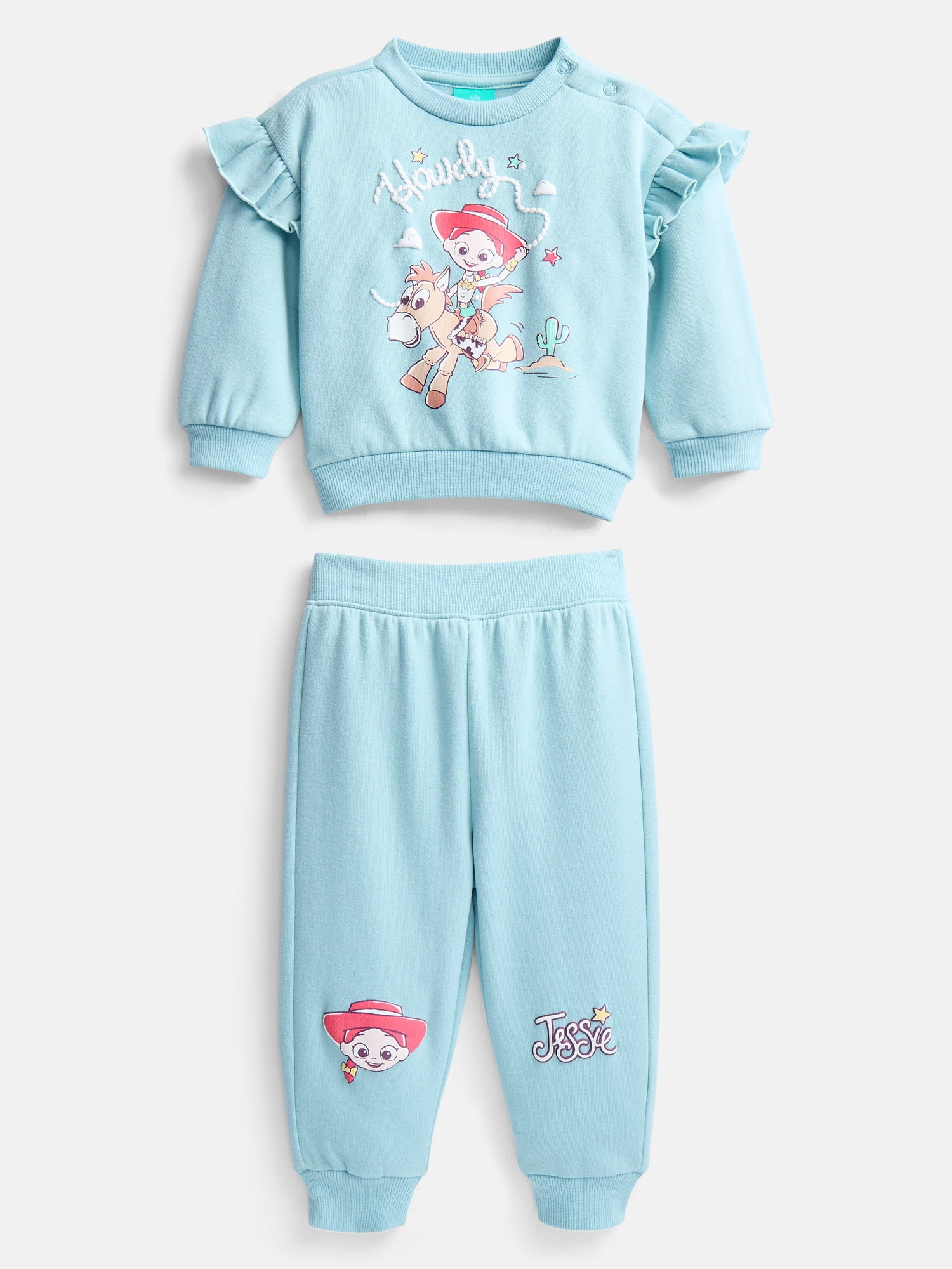 Toy Story Jesse Baby Girls Fleece Sweatshirt and Pants Set, 2 Piece, Sizes 0/3M-24M