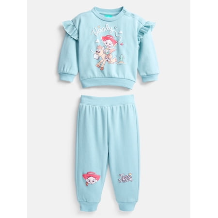 Harry Potter Toy Story Jesse Baby Girls Fleece Sweatshirt and Pants Set, 2 Piece, Sizes 0/3M-24M