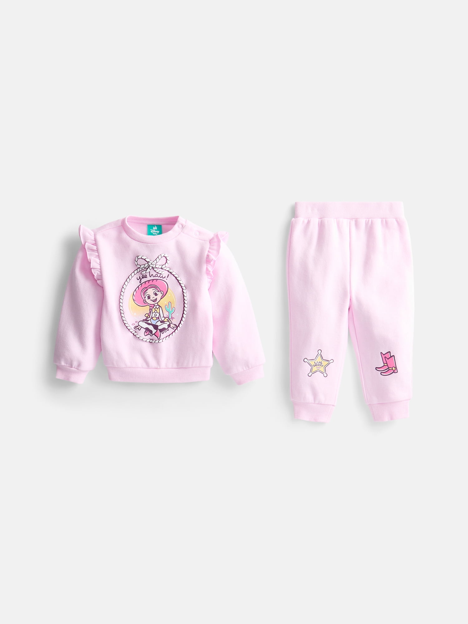 Disney Toy Story Baby Girls' Fleece Sweatshirt and Joggers Set, 2-Piece, Sizes 0/3M-24M