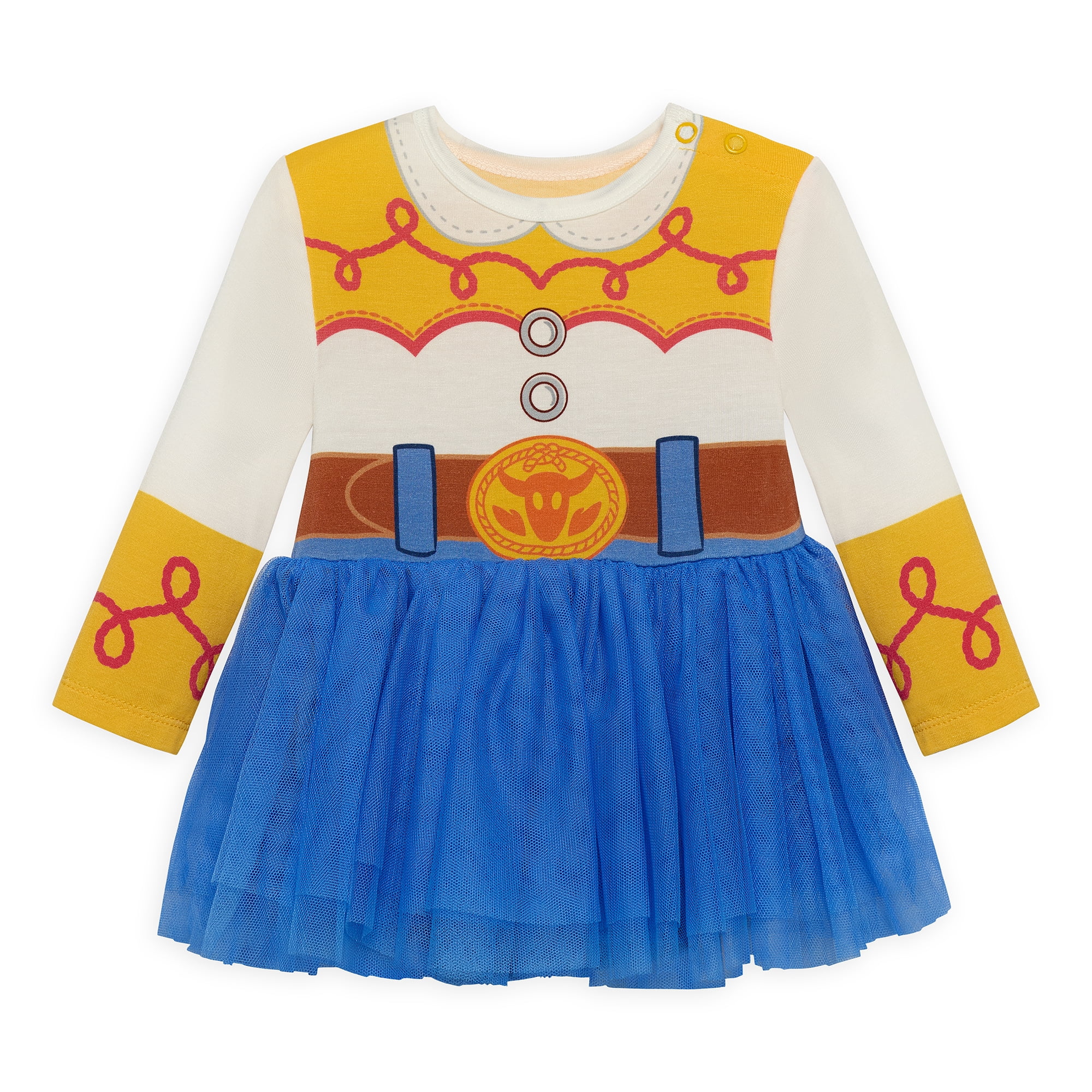 Toy Story Baby Girls Cozy and Comfortable Viscose Cosplay Dress, Sizes 0/3M-24M