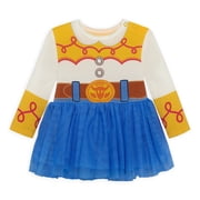 Toy Story Baby Girls Cozy and Comfortable Viscose Cosplay Dress, Sizes 0/3M-24M