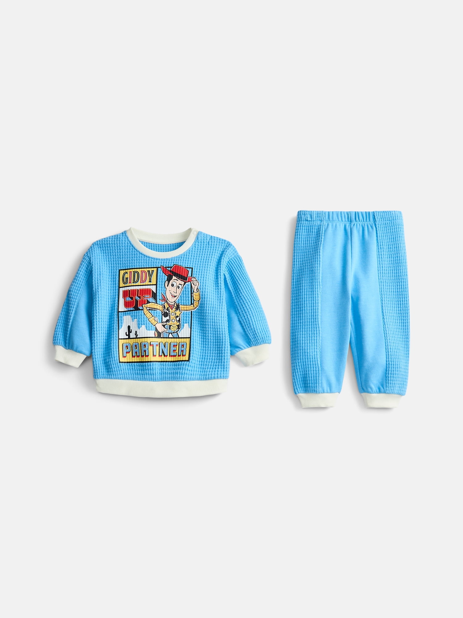 Toy Story Baby Boys Waffle Knit Top and Pants Set, 2-Piece, Sizes 0M-24M