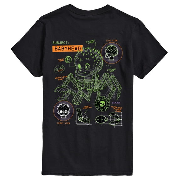Toy Story - Babyhead Blue Print - Men's Short Sleeve Graphic T-Shirt