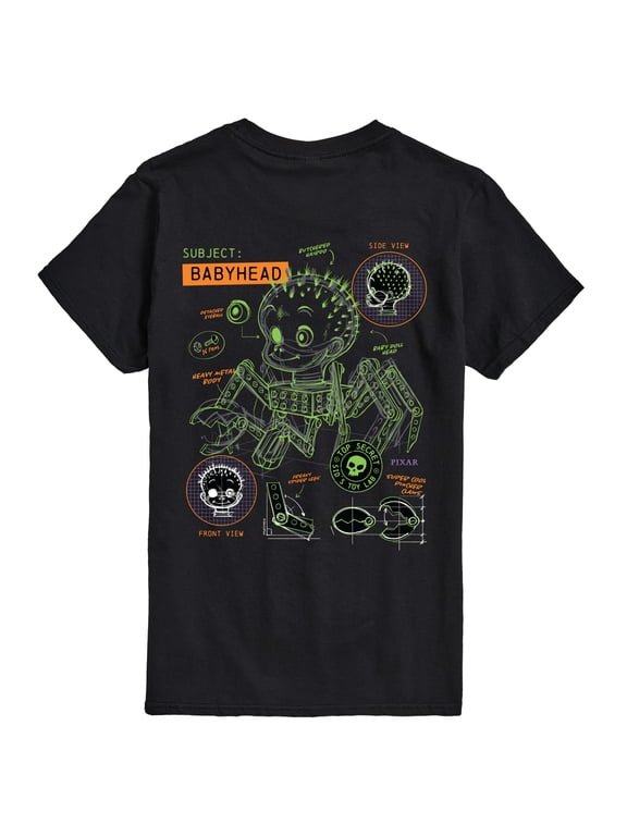 Toy Story - Sid's Toys Spider Doll Blue Print Men's Short Sleeve Graphic T-Shirt