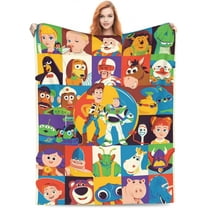 Toy Story Bed Blankets Lightweight Flannel Throws Blankets All Seasons Blankets For Sofa Bed Travel Camping 60"*80"