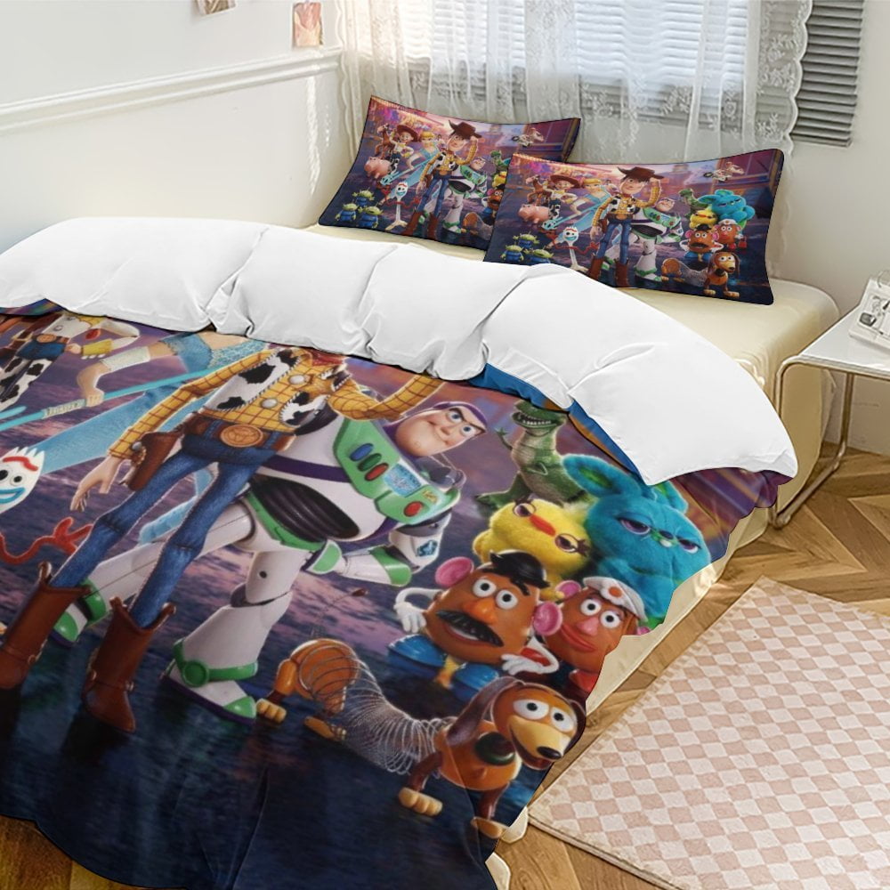 Toy Story Bedding Comforter Sets, 3-Piece Bedding Set Soft Warm Bed Set ...