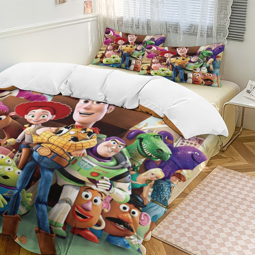 Toy Story Bedding Comforter Sets, 3-Piece Bedding Set Soft Warm Bed Set ...