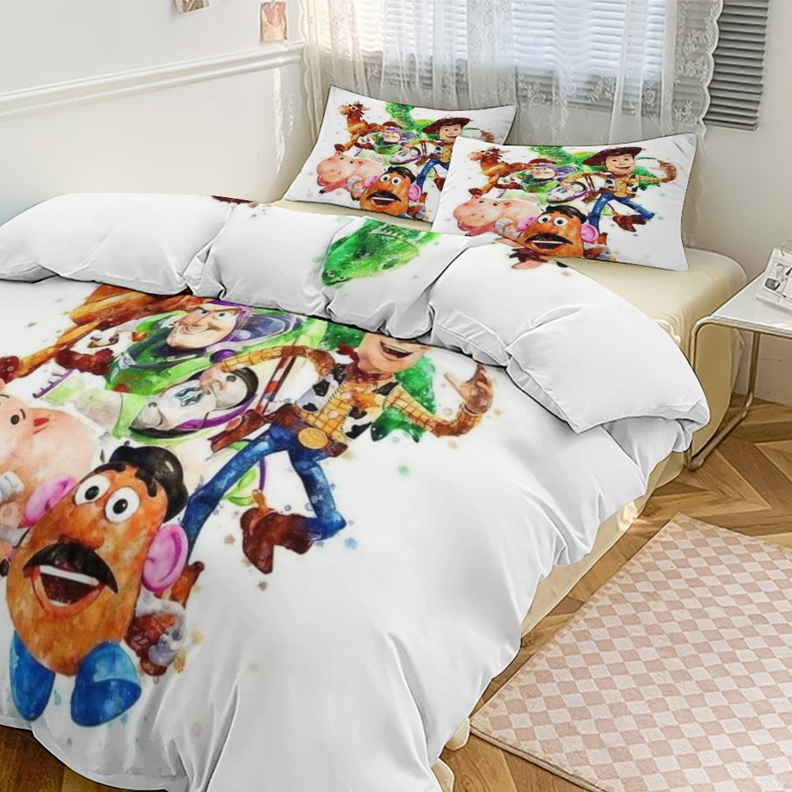 Toy Story Bedding Set Anime Three-piece for Boys Girls Teens Full ...