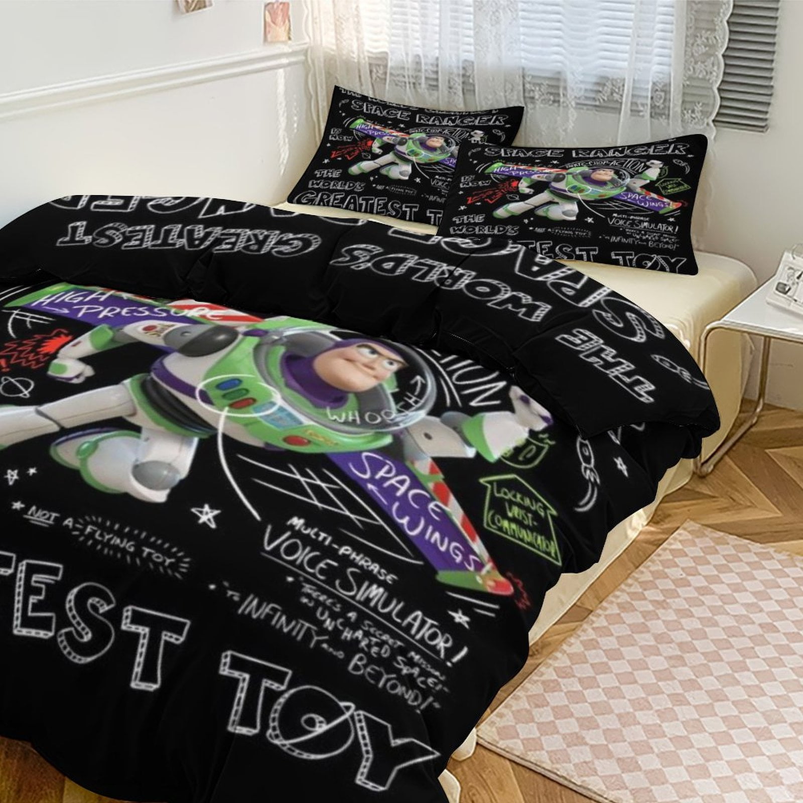 Toy Story Bedding Set Anime Three-piece for Boys Girls Teens Full ...