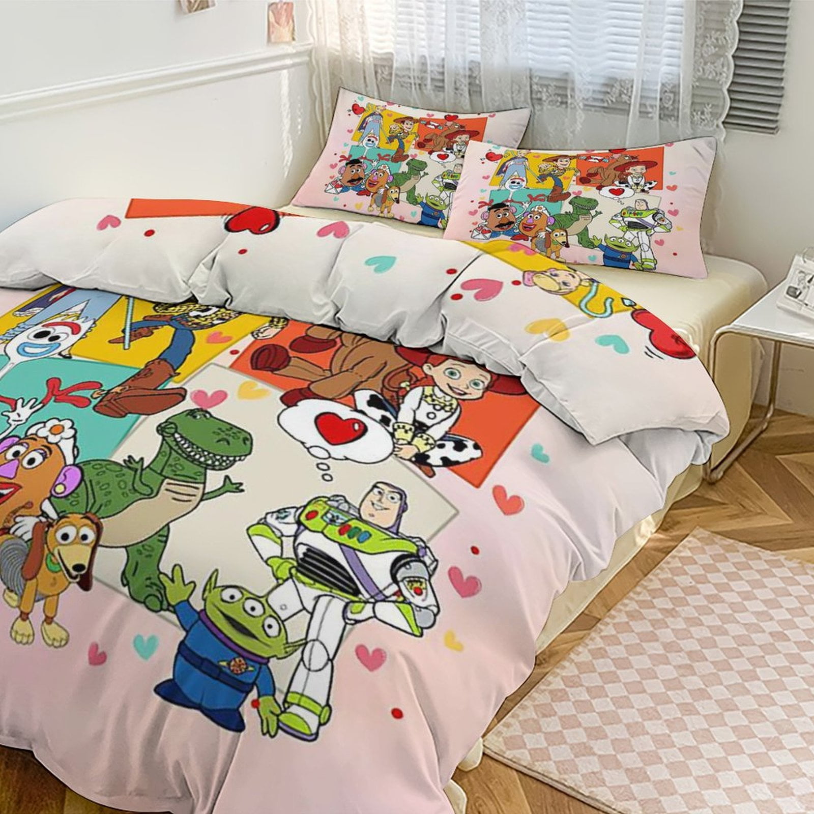 Toy Story Bedding Set Anime Three-piece for Boys Girls Teens Full ...