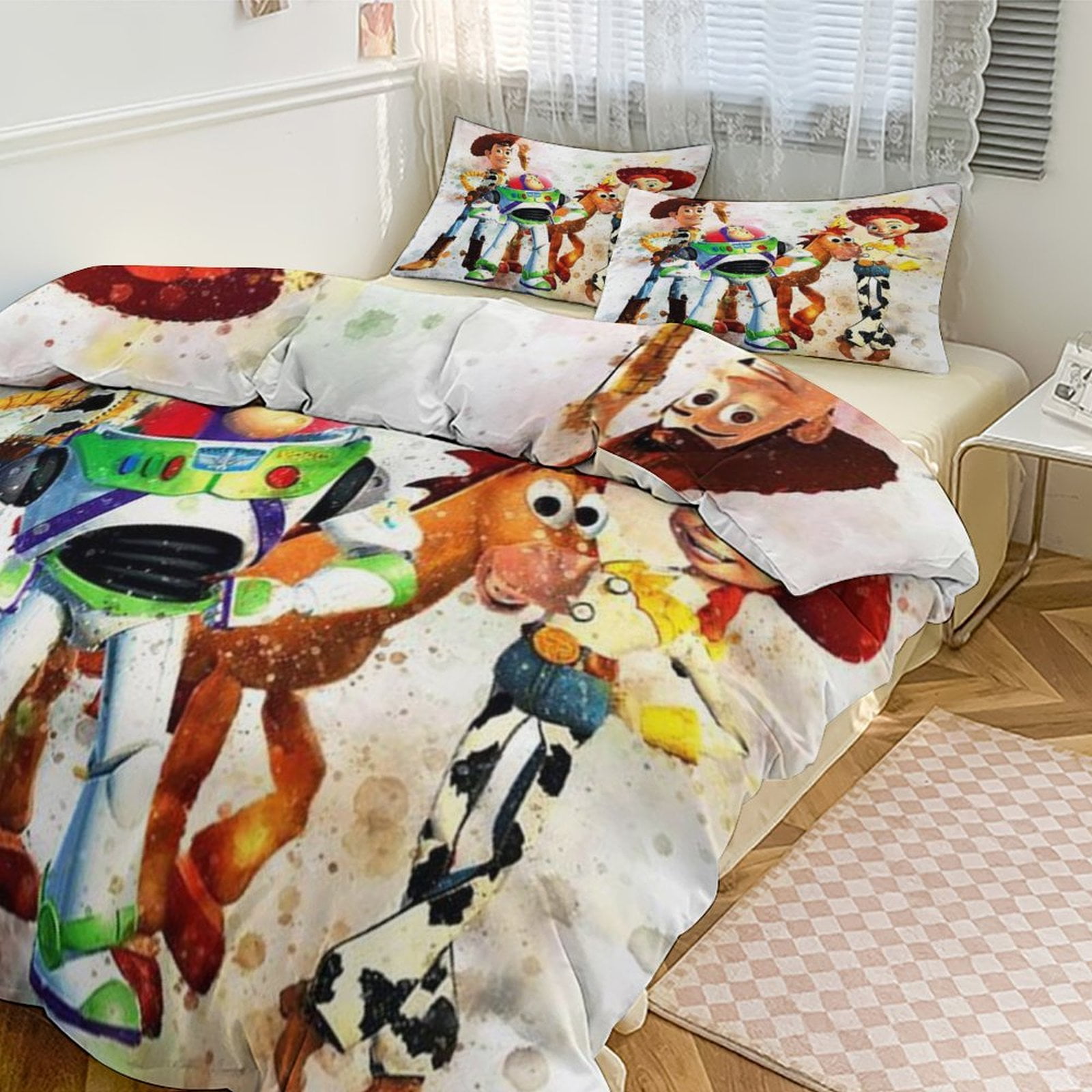 Toy Story Bedding Set Anime Three-piece for Boys Girls Teens Full ...