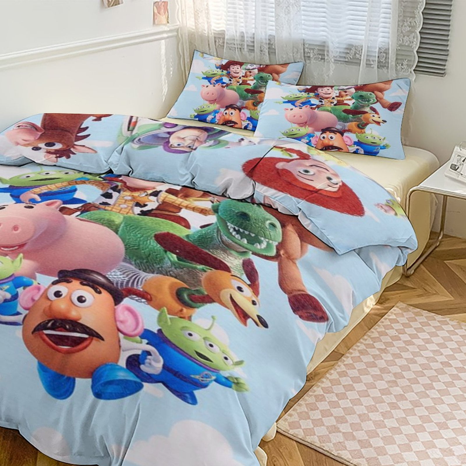 Toy Story Bedding Set Anime Three-piece for Boys Girls Teens King ...