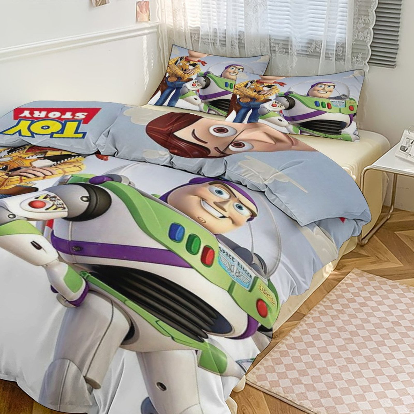 Toy Story Bedding Set Anime Three-piece for Boys Girls Teens Twin ...