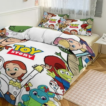 Toy Story Bedding Set Anime Three-piece for Boys Girls Teens Twin