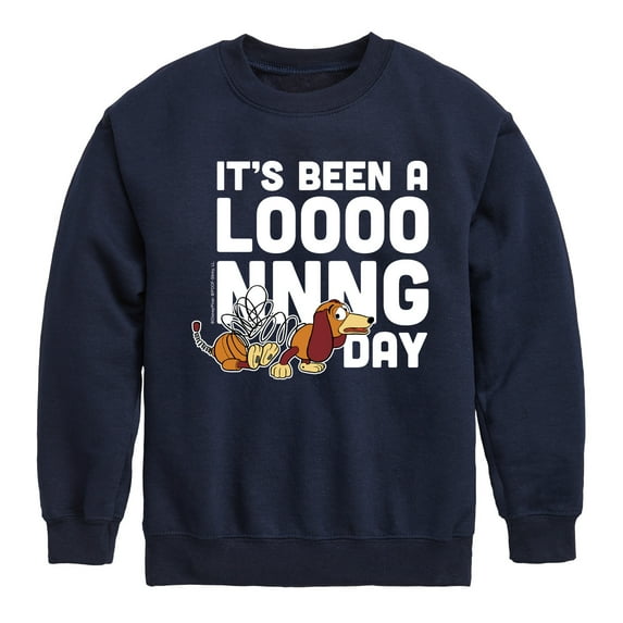 Toy Story - Been A Long Day - Toddler And Youth Crewneck Fleece Sweatshirt