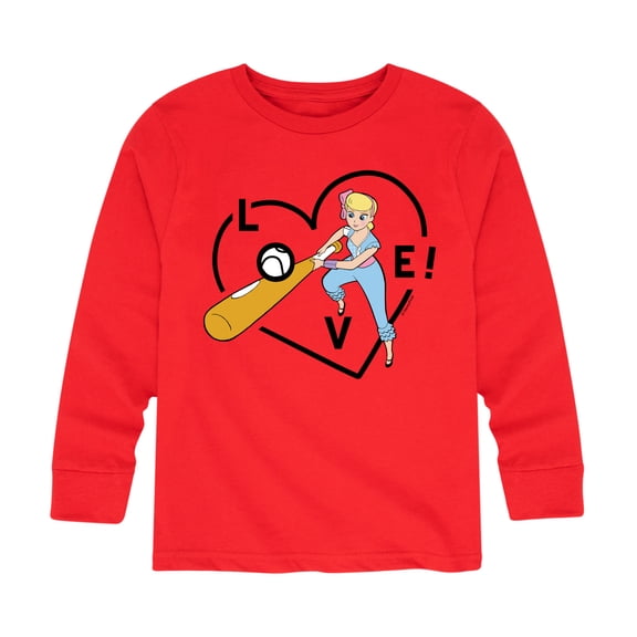 Toy Story - Bo Peep Baseball Love - Toddler And Youth Long Sleeve Graphic T-Shirt