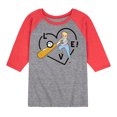 thumbnail image 1 of Toy Story - Bo Peep Baseball Love - Toddler And Youth Raglan Graphic T-Shirt, 1 of 6
