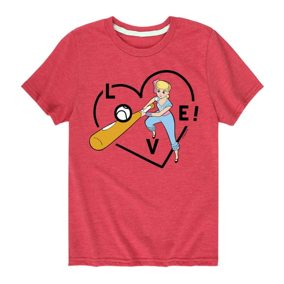 Toy Story - Bo Peep Baseball Love - Toddler And Youth Short Sleeve Graphic T-Shirt