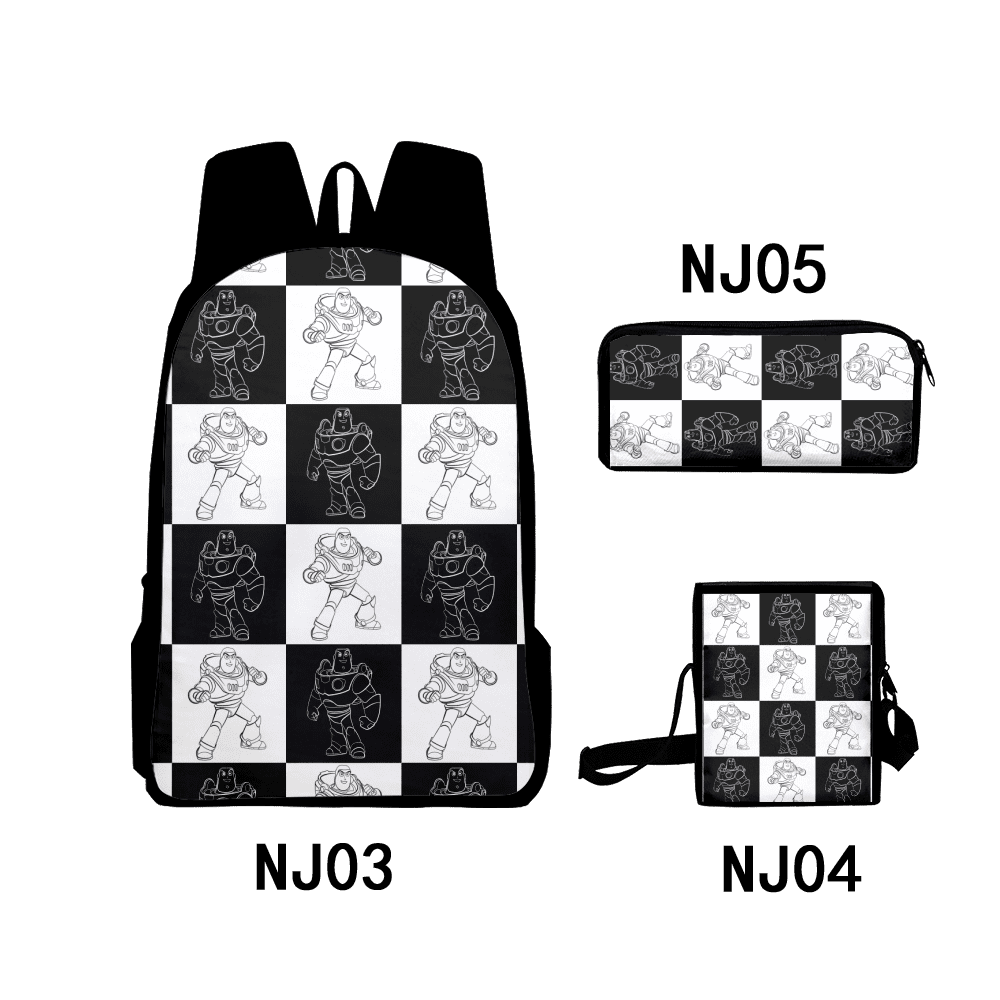 Toy Story Book Bag Fashionable Design Colorful Cartoons Paint