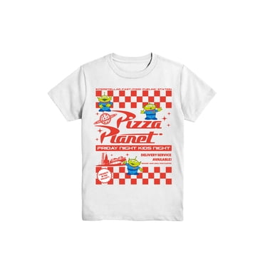 Toy Story, Boys' Graphic Tee with Short Sleeves, Pizza Planet, Sizes 4-18