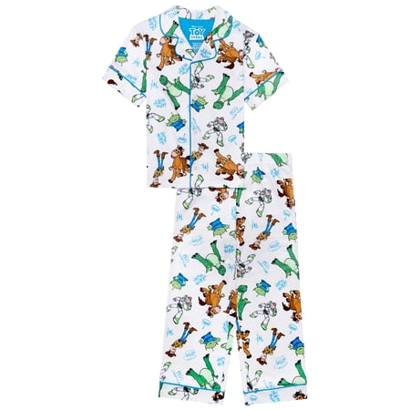 Disney Pixar Toy Story Toy Story Boys Short Sleeve Coat and Pant Pajama Set, 2-Piece, Sizes 4-12
