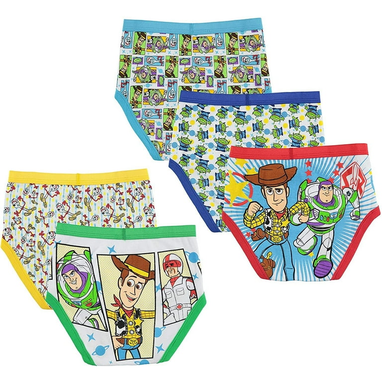 Toy Story Boys Underwear, 5 Pack Briefs Sizes 4 - 8 