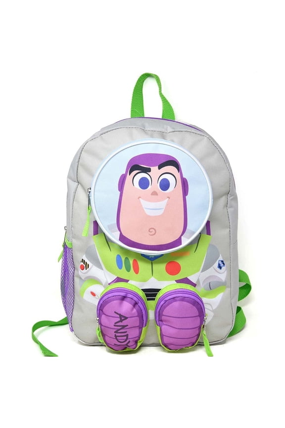 Toy Story "Buzz" Front Body 16" Backpack with 3 Zipper Pockets