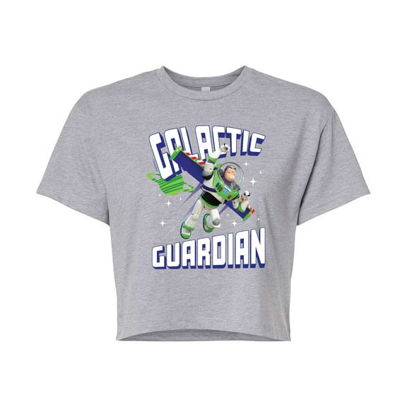 Toy Story - Buzz Galactic Guardian - Juniors Cropped Cotton Blend T-Shirt