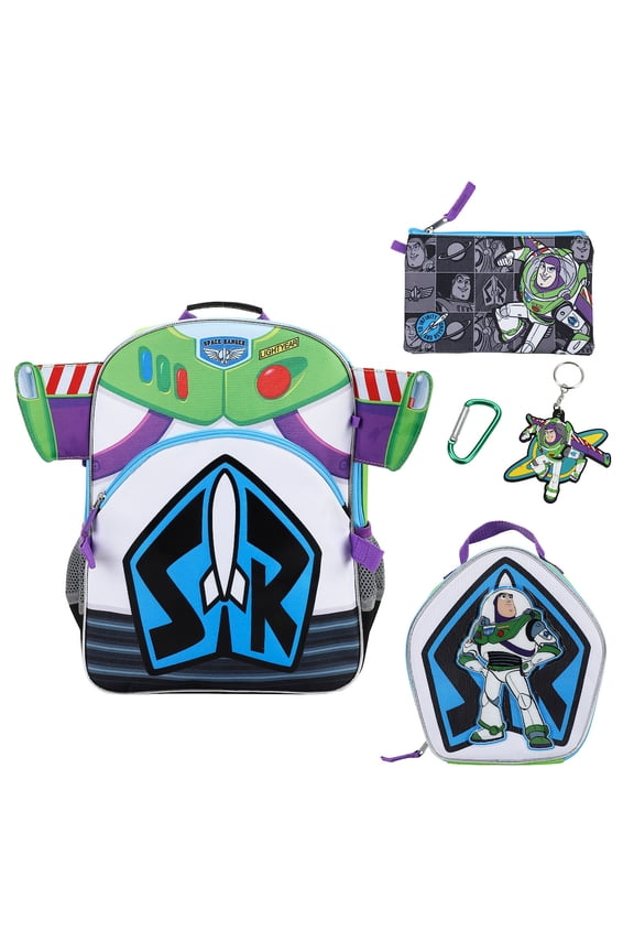 Toy Story Buzz Lightyear 16" Novelty Backpack With Lunch Box