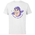 thumbnail image 1 of Toy Story Buzz Lightyear Another Year Greater - Short Sleeve Cotton T-Shirt for Adults - Customized-White, 1 of 5