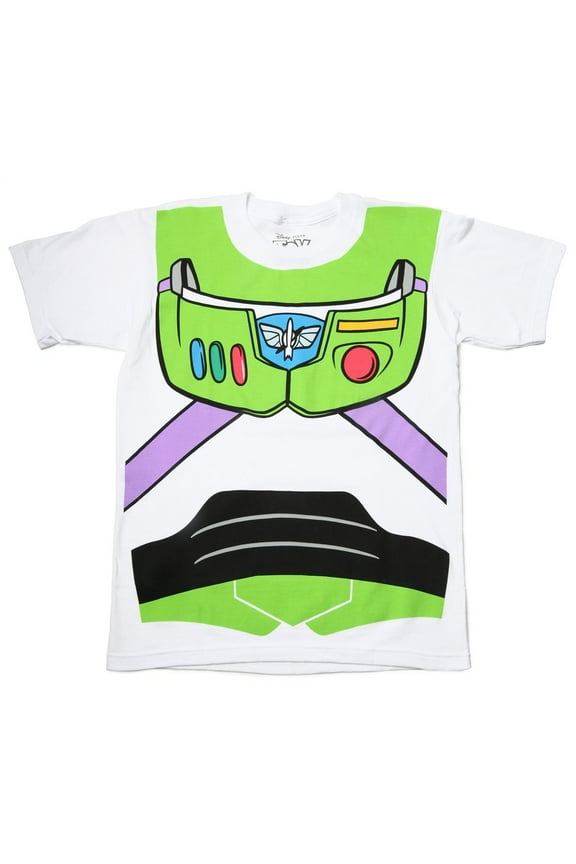 Toy Story Buzz Lightyear Astronaut Costume White Adult T-Shirt
