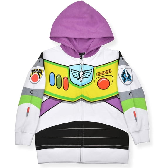Toy Story Buzz Lightyear Boys Single Roleplay Zip Up Hoodie, 4-7