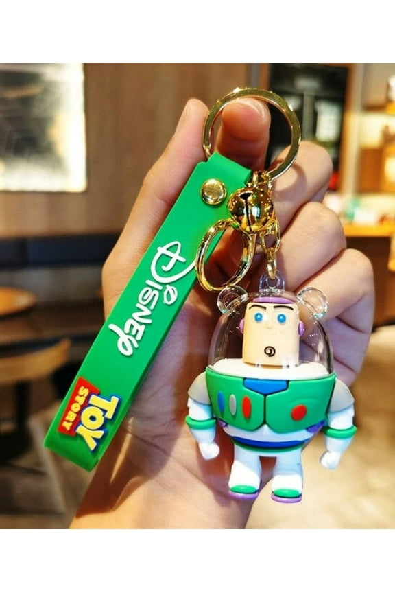Toy Story Buzz Lightyear Character Rubber 3D Charm Keychain Keyring