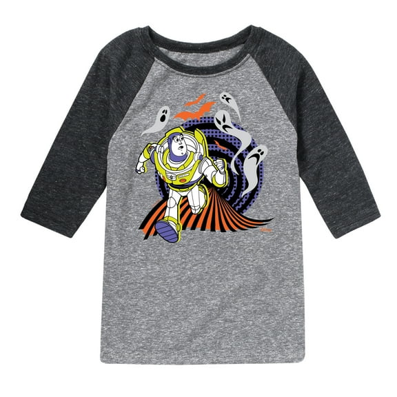 Toy Story - Buzz Lightyear Halloween Graphic - Toddler & Youth Raglan Graphic T-Shirt