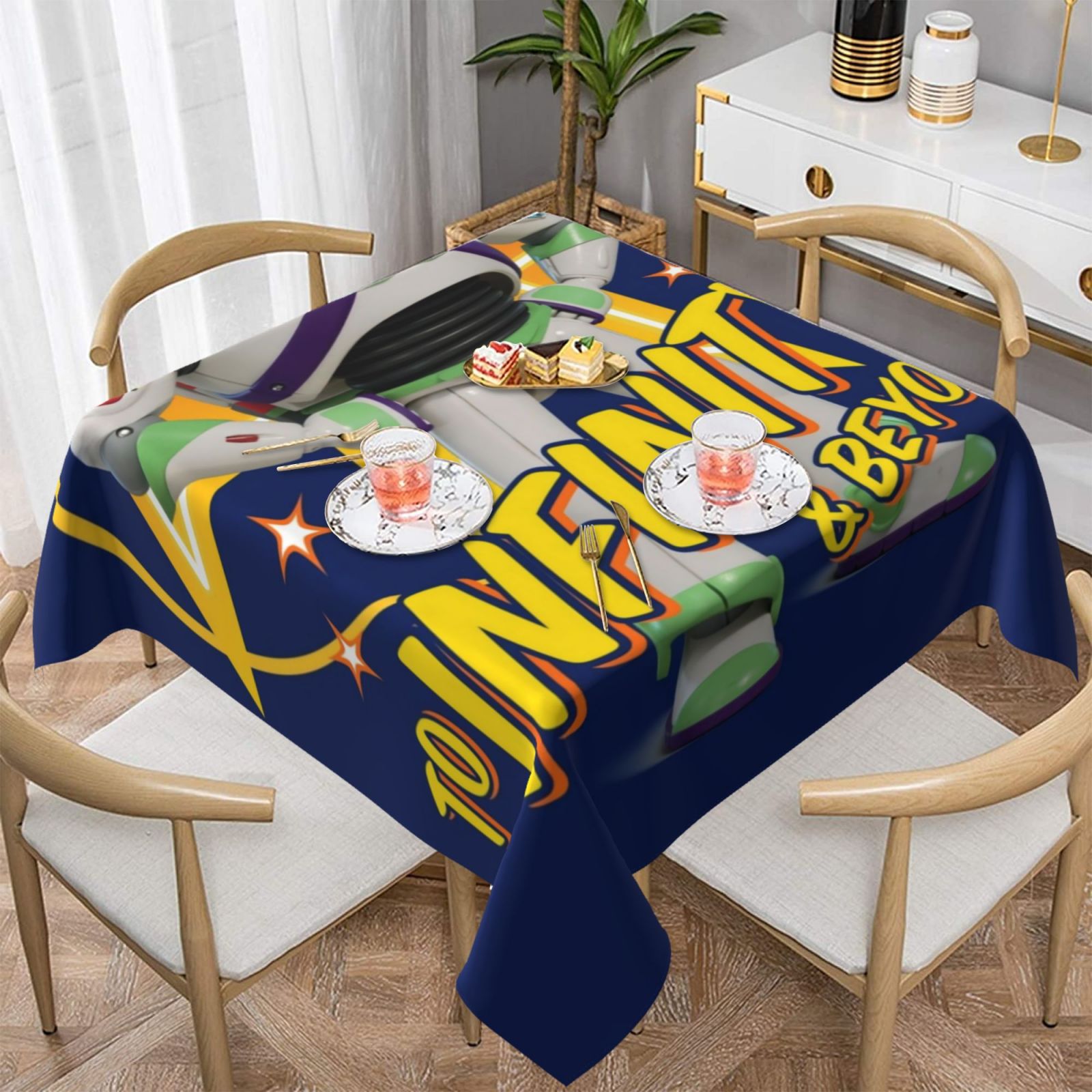 Toy Story Buzz Lightyear Infinity Beyond 100% Polyester Fiber Square ...