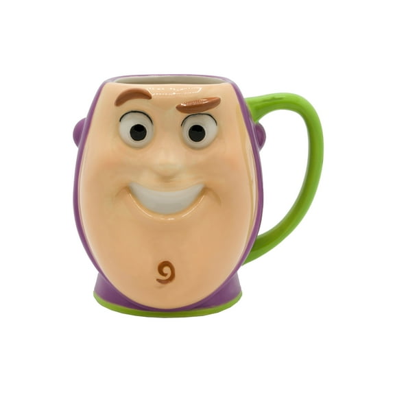 Disney Pixar Toy Story Buzz Lightyear Sculpted Ceramic Mug | Holds 20 Ounces