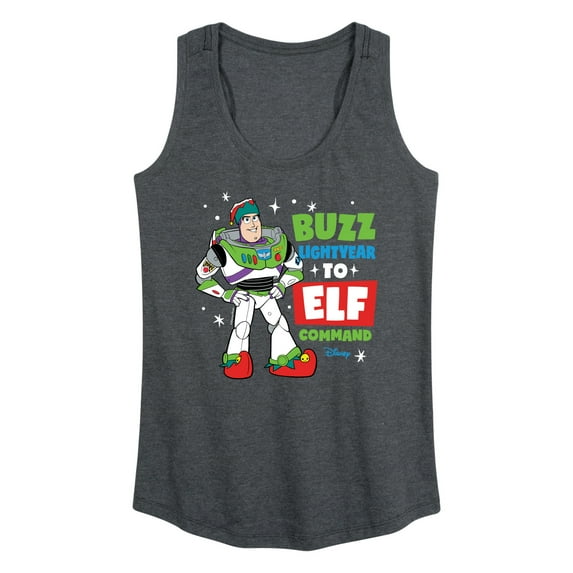 Toy Story - Buzz Lightyear To Elf Command - Women's Racerback Tank Top