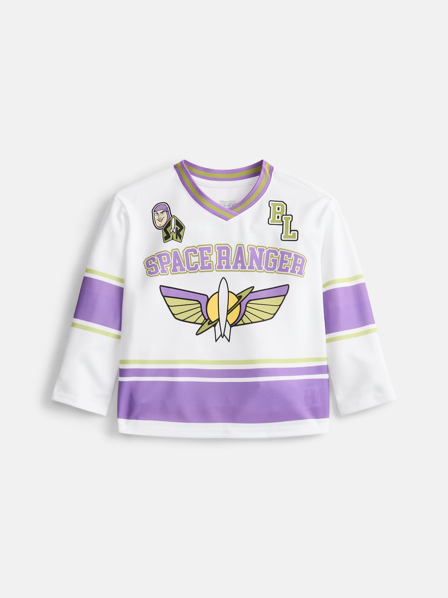 Toy Story Buzz Lightyear Toddler Boys Graphic Hockey Jersey, Sizes 12M-5T
